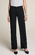 wearever polished-knit wide-leg trousers