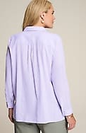 everyday linen button-front shirt
