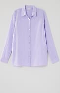 everyday linen button-front shirt