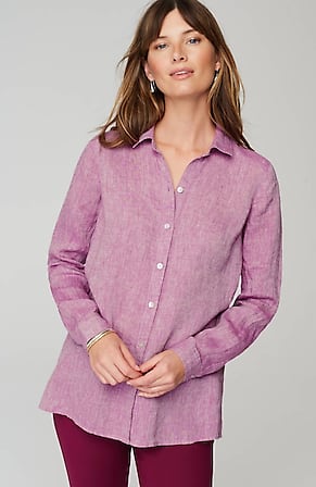 Image for Everyday Linen Button-Front Shirt