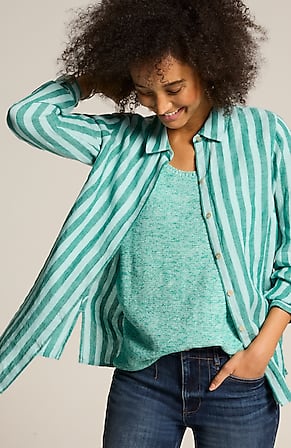 Image for Everyday Linen Button-Front Shirt