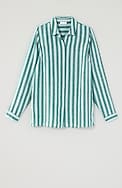 everyday linen button-front shirt