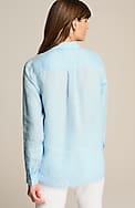 everyday linen button-front shirt