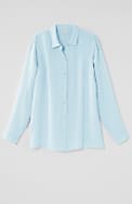 everyday linen button-front shirt