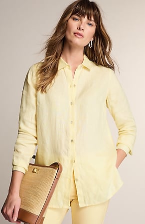 Image for Everyday Linen Button-Front Shirt