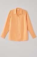 everyday linen button-front shirt