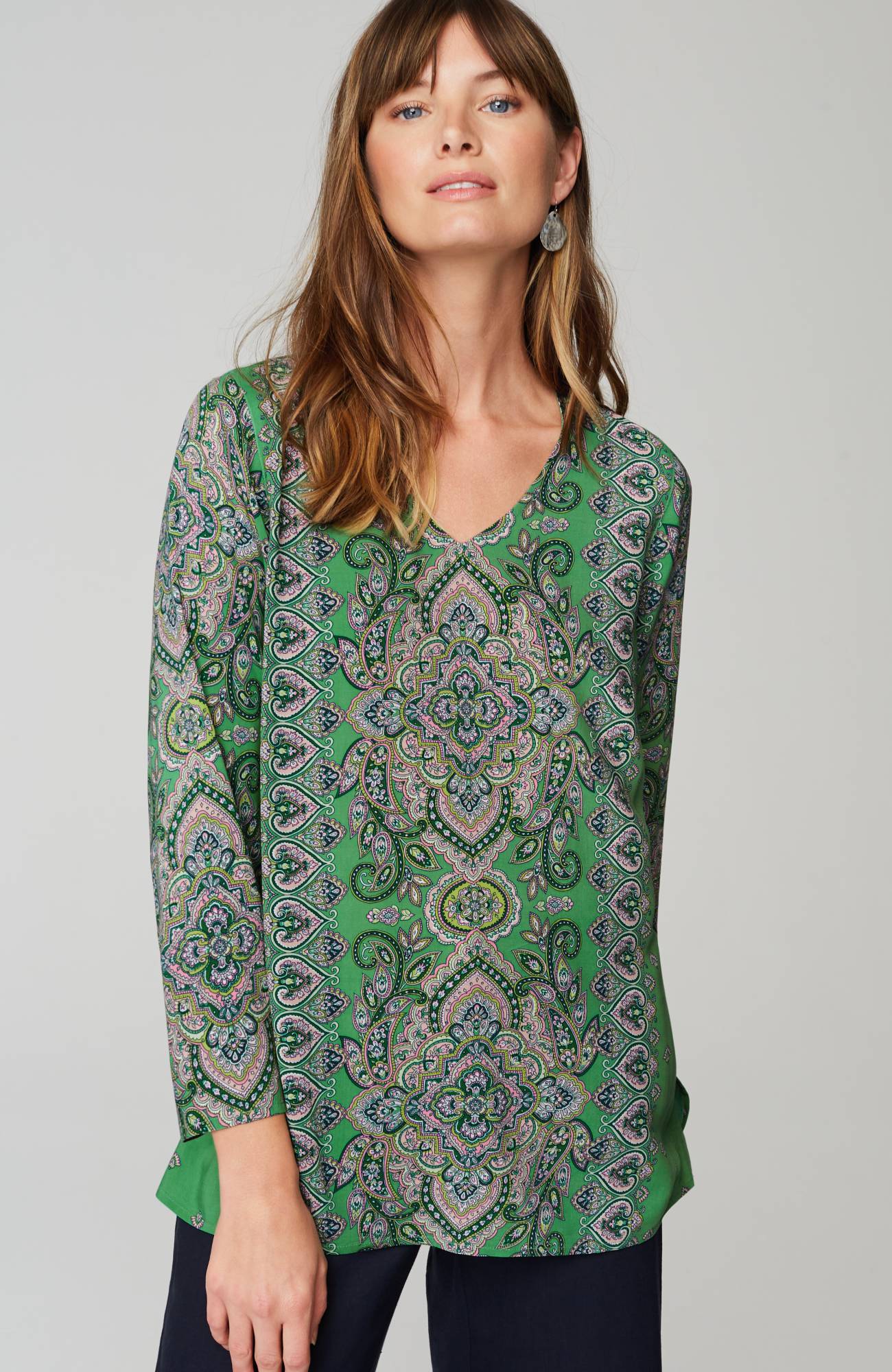 Placed-Paisley Top