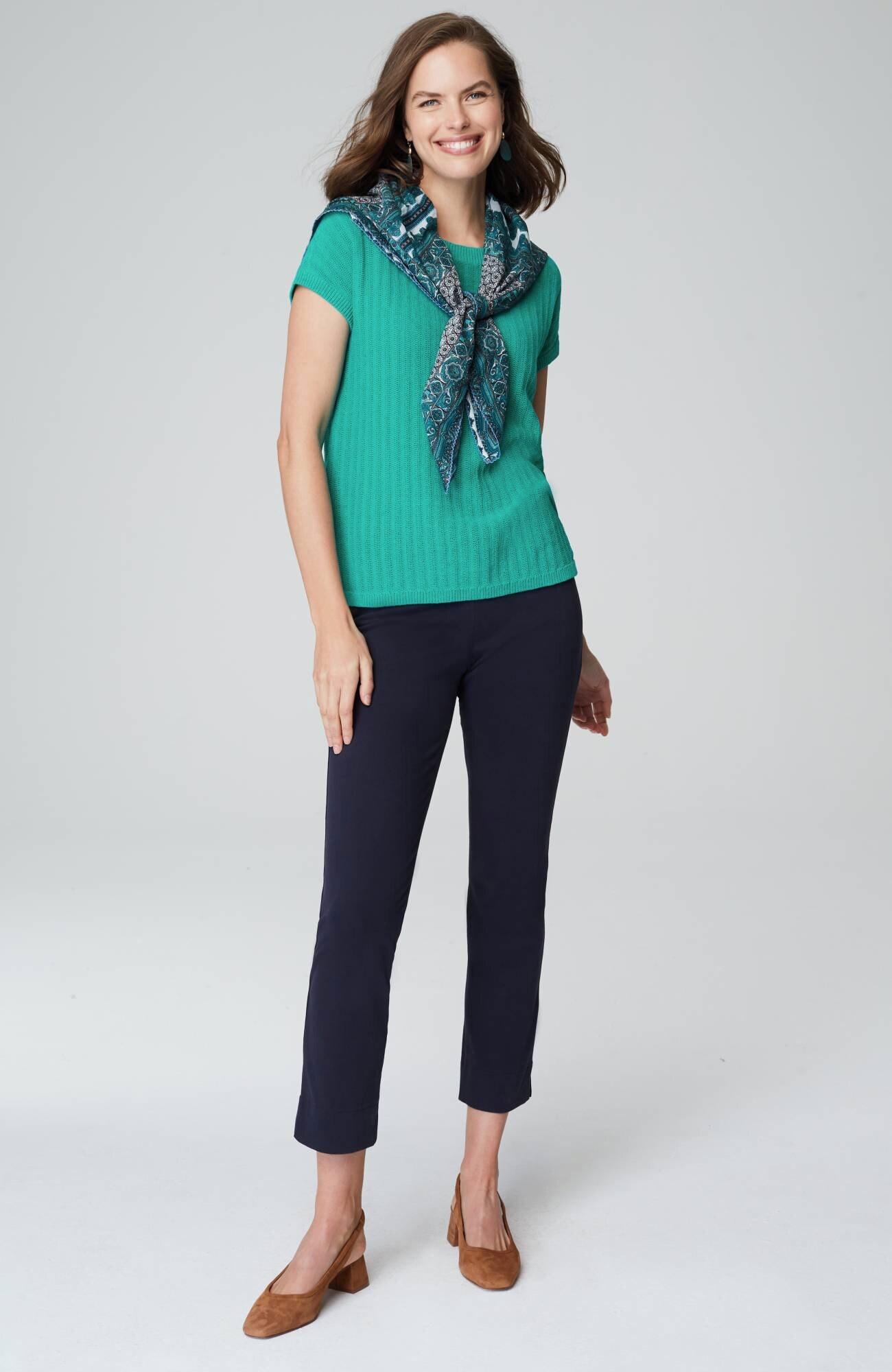 wearever lightweight textured pullover