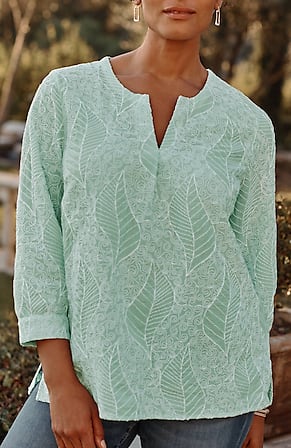 Image for Rope-Embroidery Popover Top