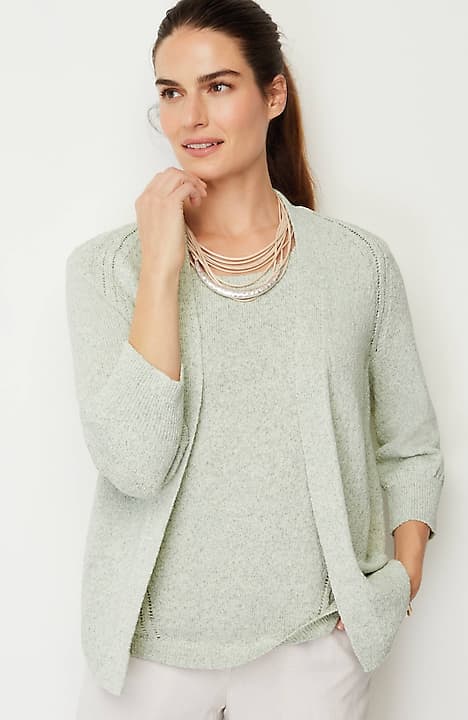 pure jill spray-dyed cardi