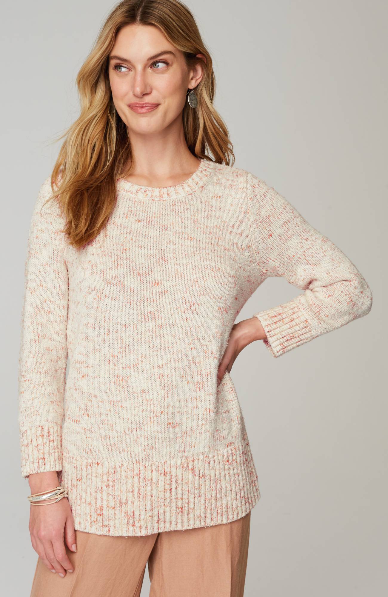 Soft-Textures Pullover Sweater