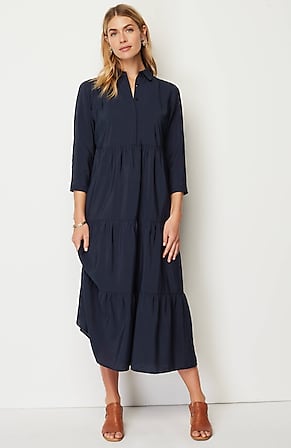Image for Tiered Maxi Shirtdress