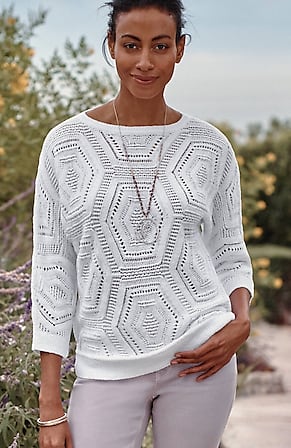 J.Jill Color Block Polka Dots Black Silk Pullover Sweater Size 2X (Plus) -  84% off