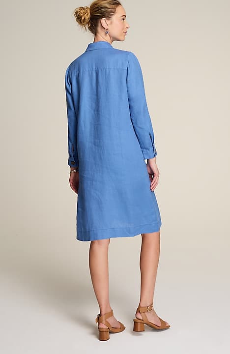 knee length dresses for ladies Frank & Eileen | Daphne Sleeveless Popover Dress main image 0