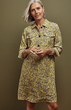 Image for Linen Popover Shirtdress