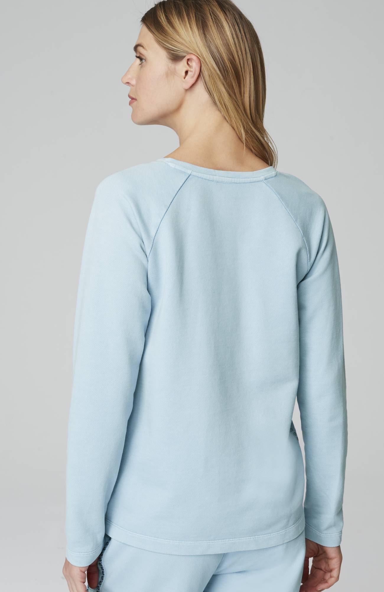 Fit French Terry Embroidered V-Neck Pullover