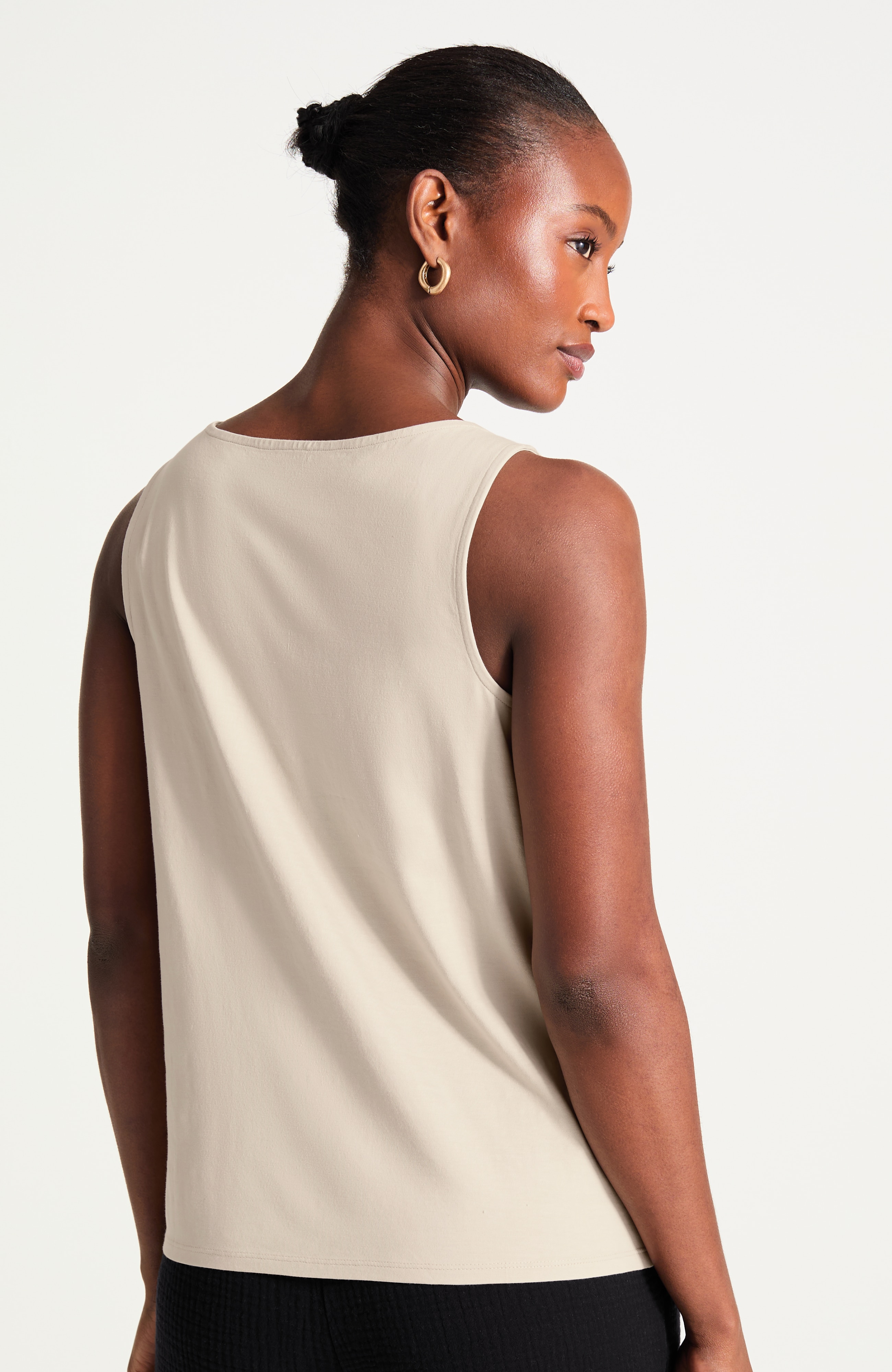 Pima-Stretch Knit Tank | JJill