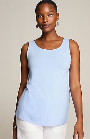 Image for Pima-Stretch Knit Tank