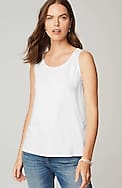 pima-stretch knit tank