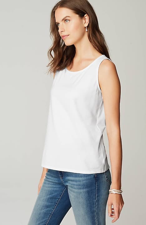 pima-stretch knit tank