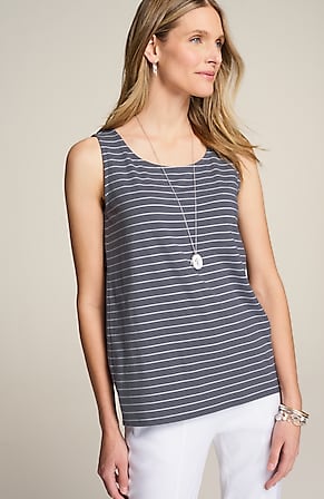Image for Pima-Stretch Knit Tank
