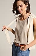 pima-stretch knit tank