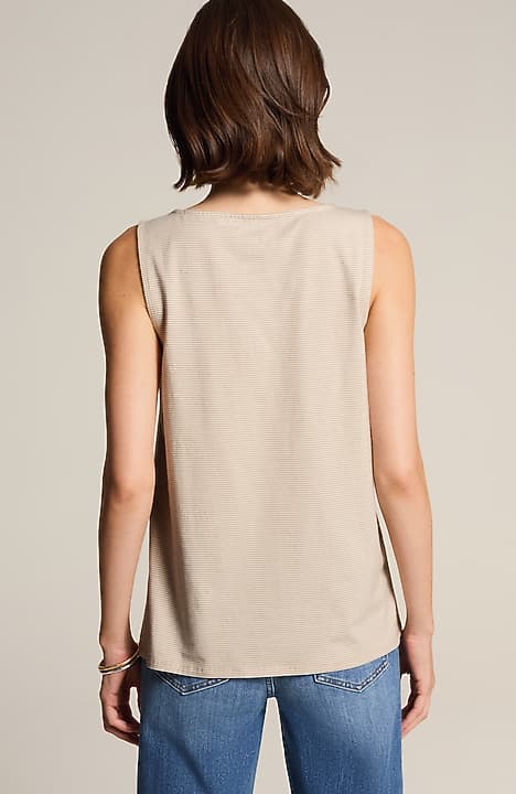 pima-stretch knit tank