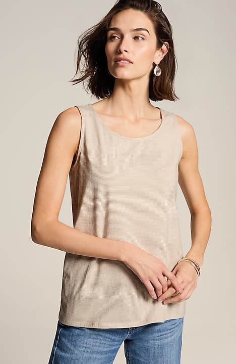 pima-stretch knit tank