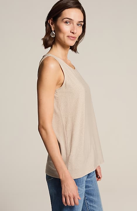 pima-stretch knit tank