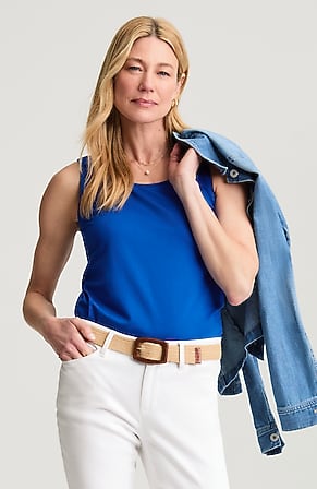 Image for Pima-Stretch Knit Tank