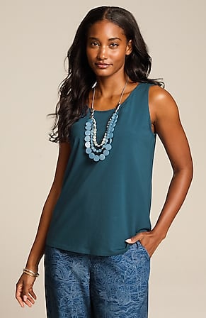 Image for Pima-Stretch Knit Tank