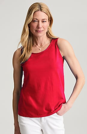 Image for Pima-Stretch Knit Tank