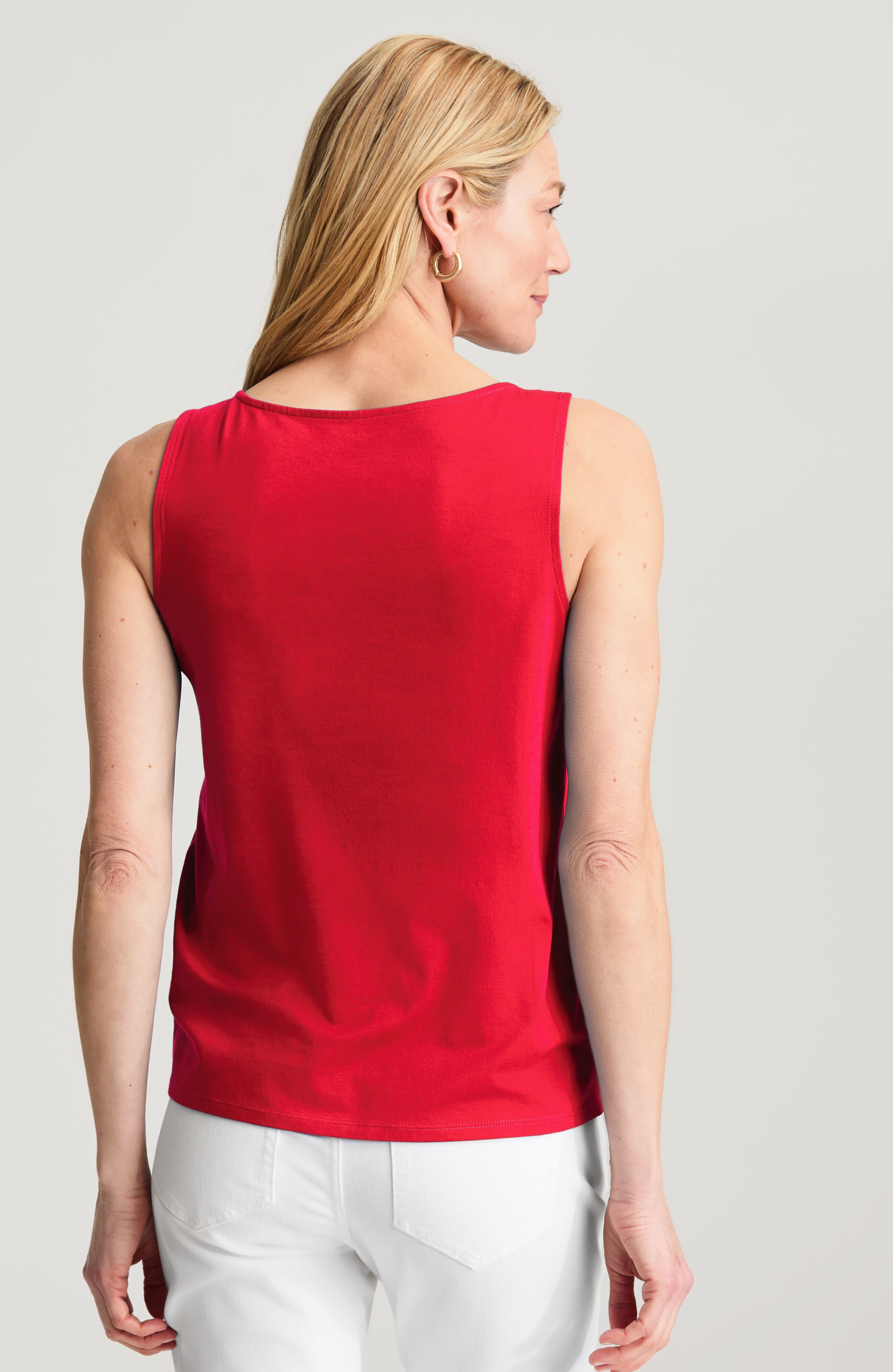 Pima-Stretch Knit Tank | JJill