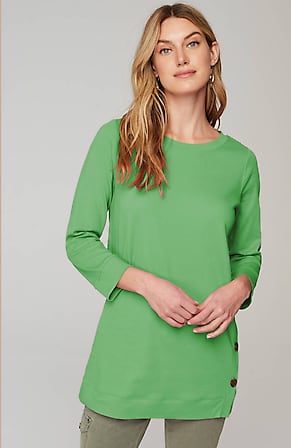 Image for Organically Grown Cotton Button-Seamed Tunic