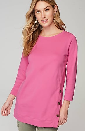 Image for Organically Grown Cotton Button-Seamed Tunic