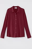 button-front knit shirt