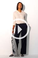 button-front knit shirt