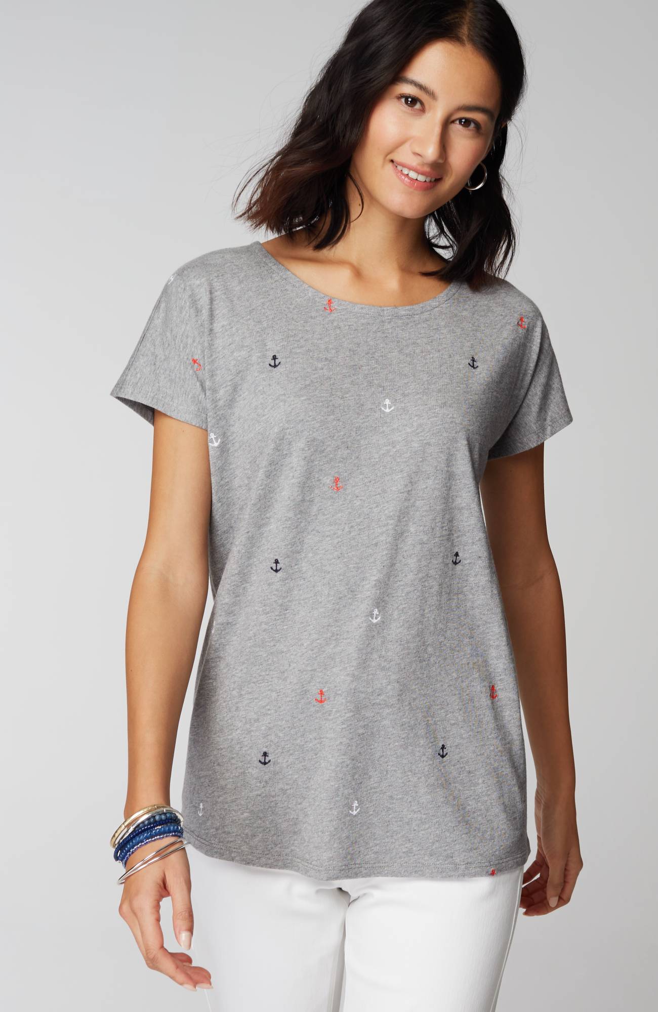 relaxed dolman-sleeve tee