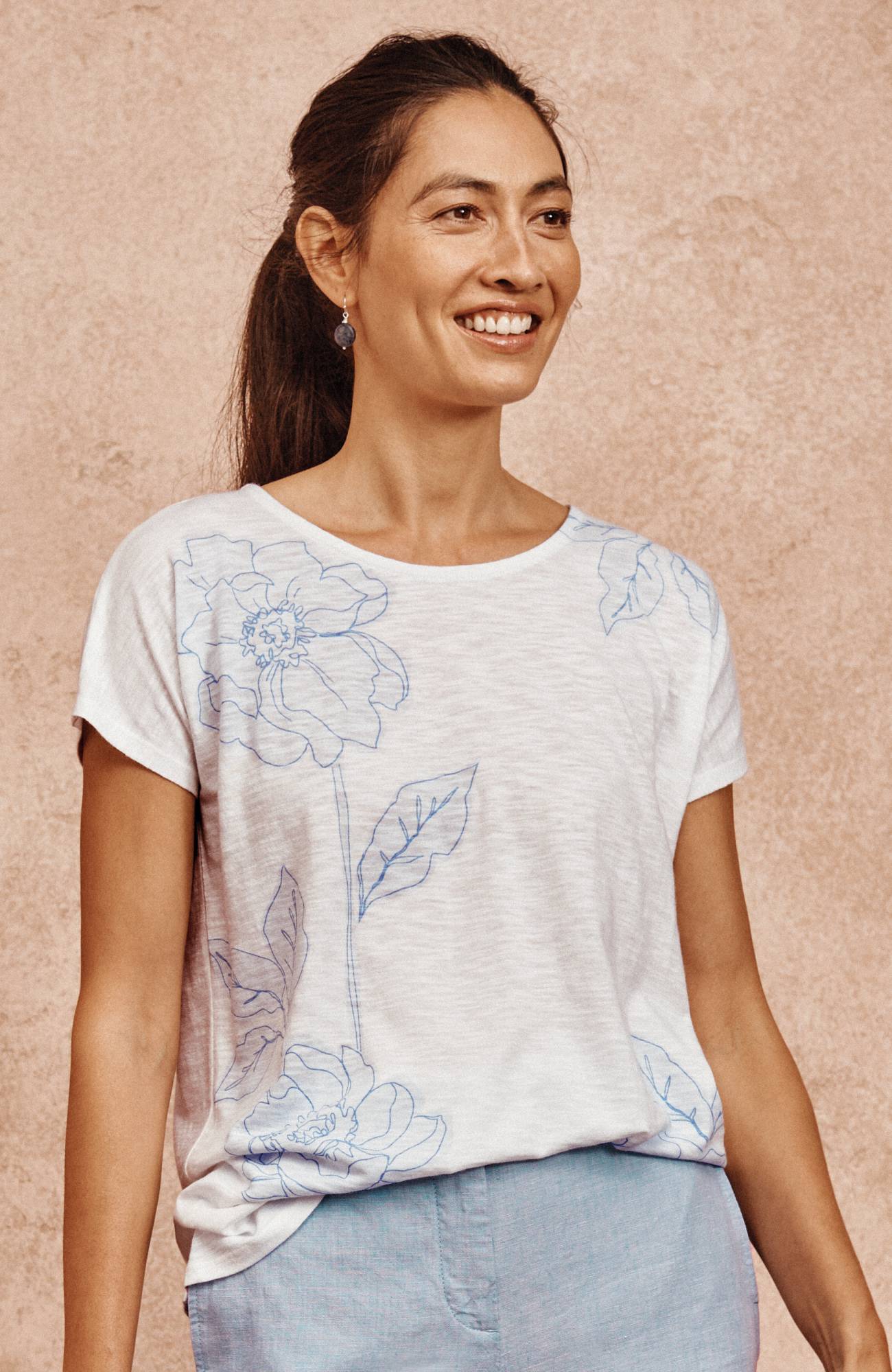 Relaxed Dolman-Sleeve Tee | JJill