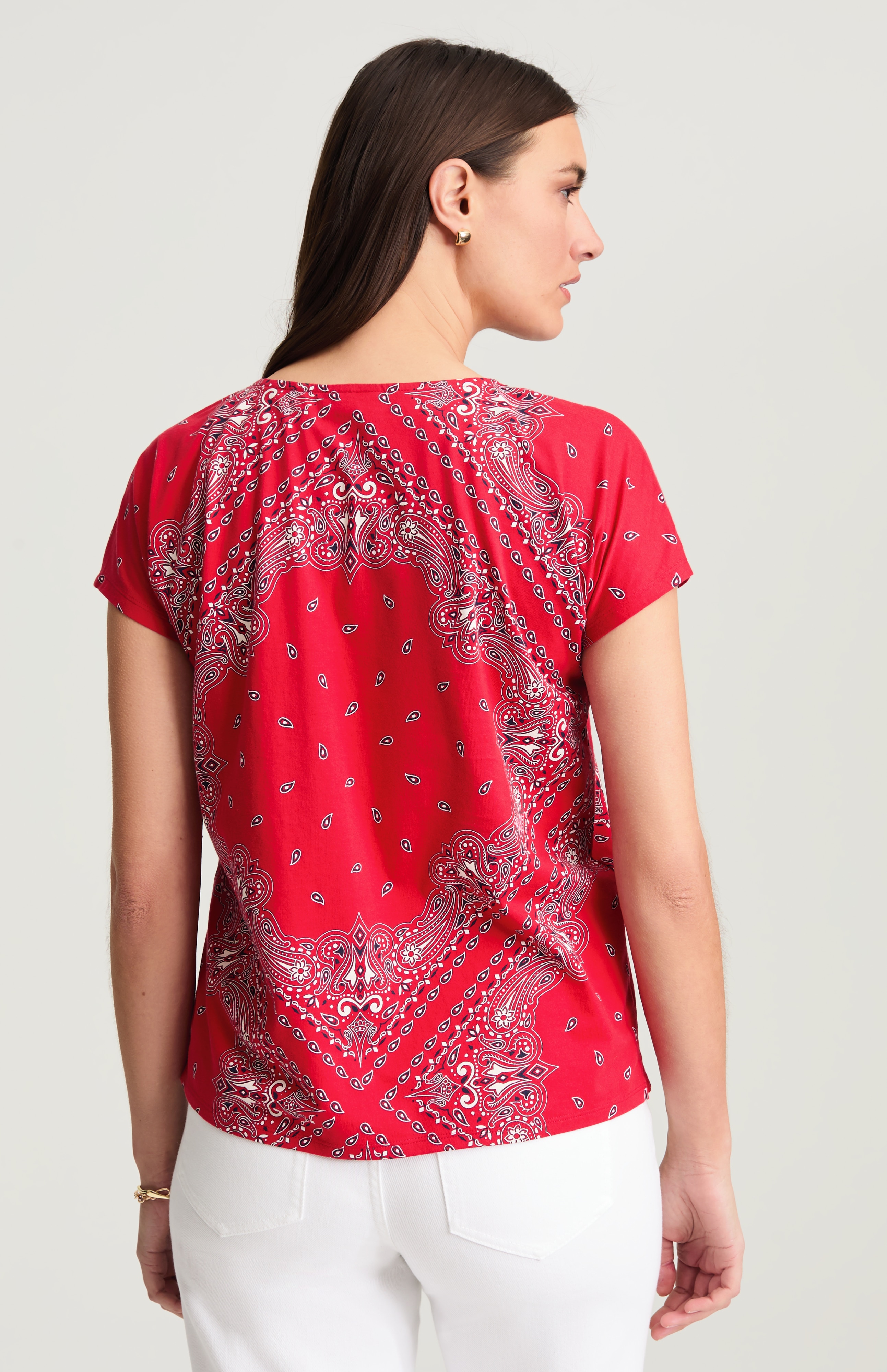 relaxed dolman-sleeve tee