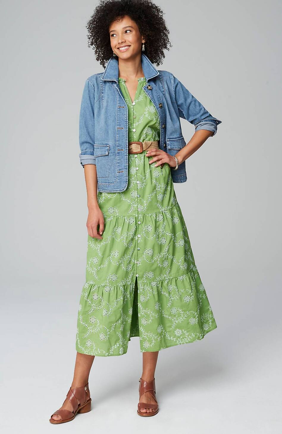 SLEEVELESS TIERED MAXI DRESS | JJill