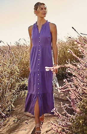 Image for Sleeveless Tiered Maxi Dress