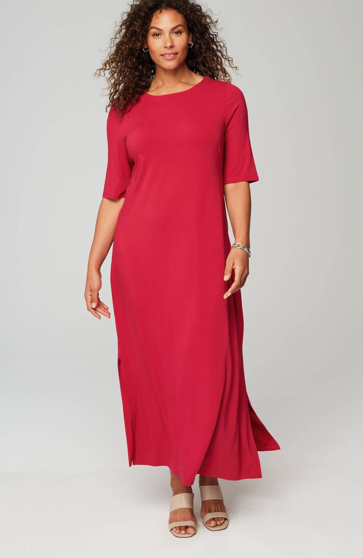 J. Jill Wearever seamed long dress - ShopStyle  Professional dresses, Long  summer dresses, Long cocktail dress