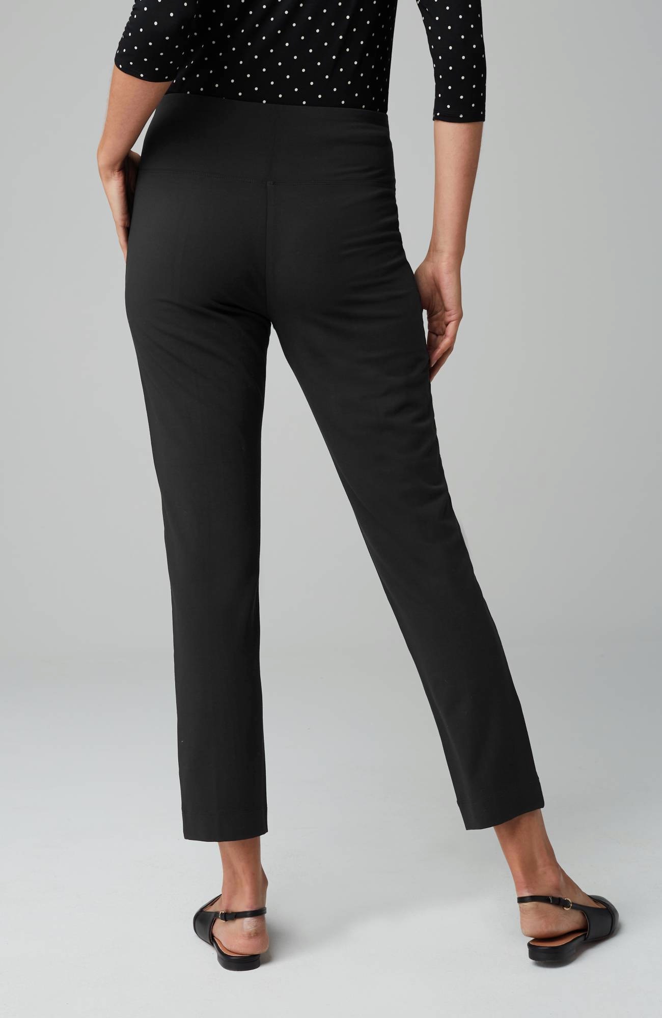 J. Jill Wearever Smooth-Fit Slim-Leg Pants Black XS.