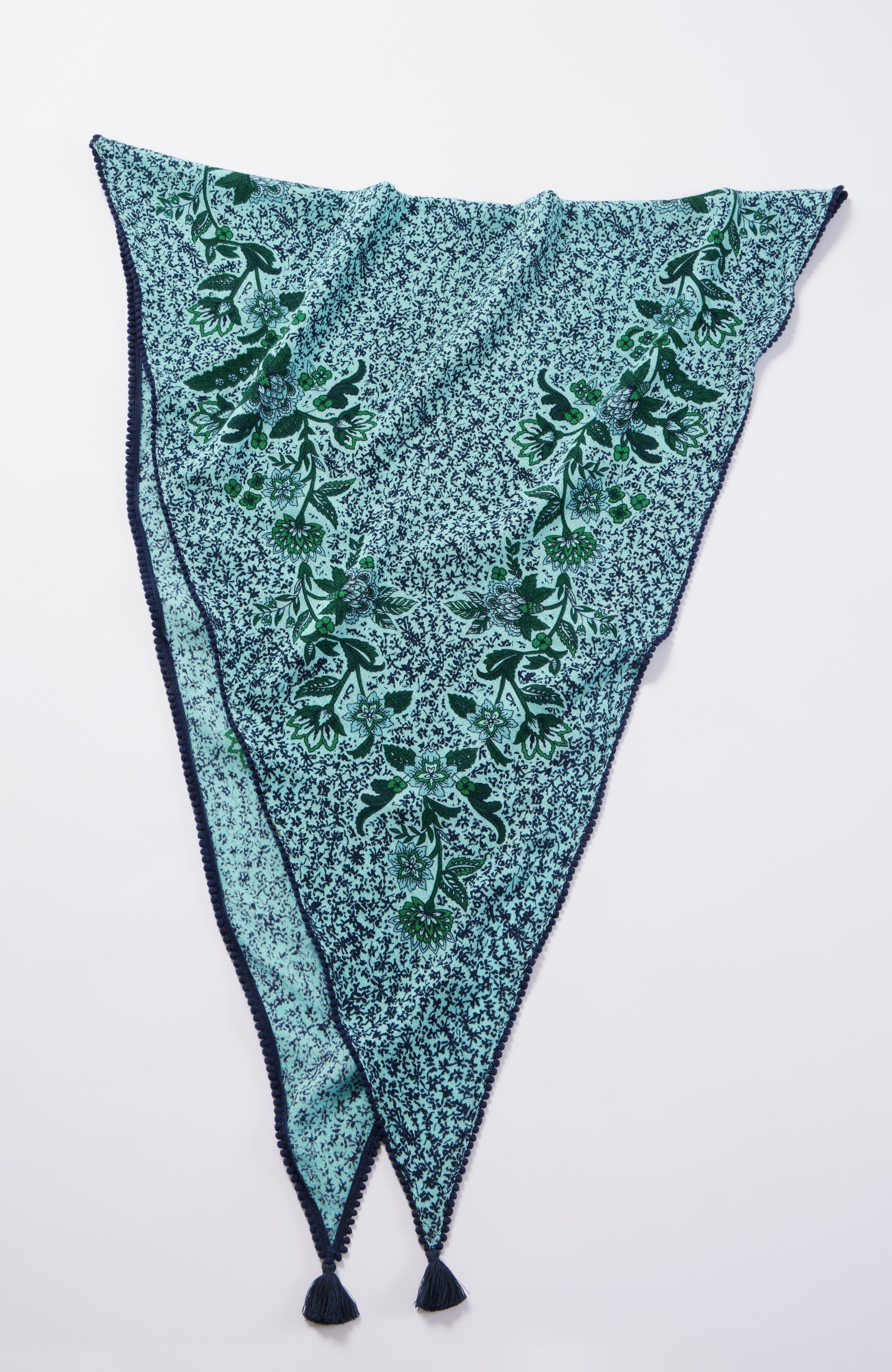 TRIMMED PRINT DIAMOND SCARF | JJill