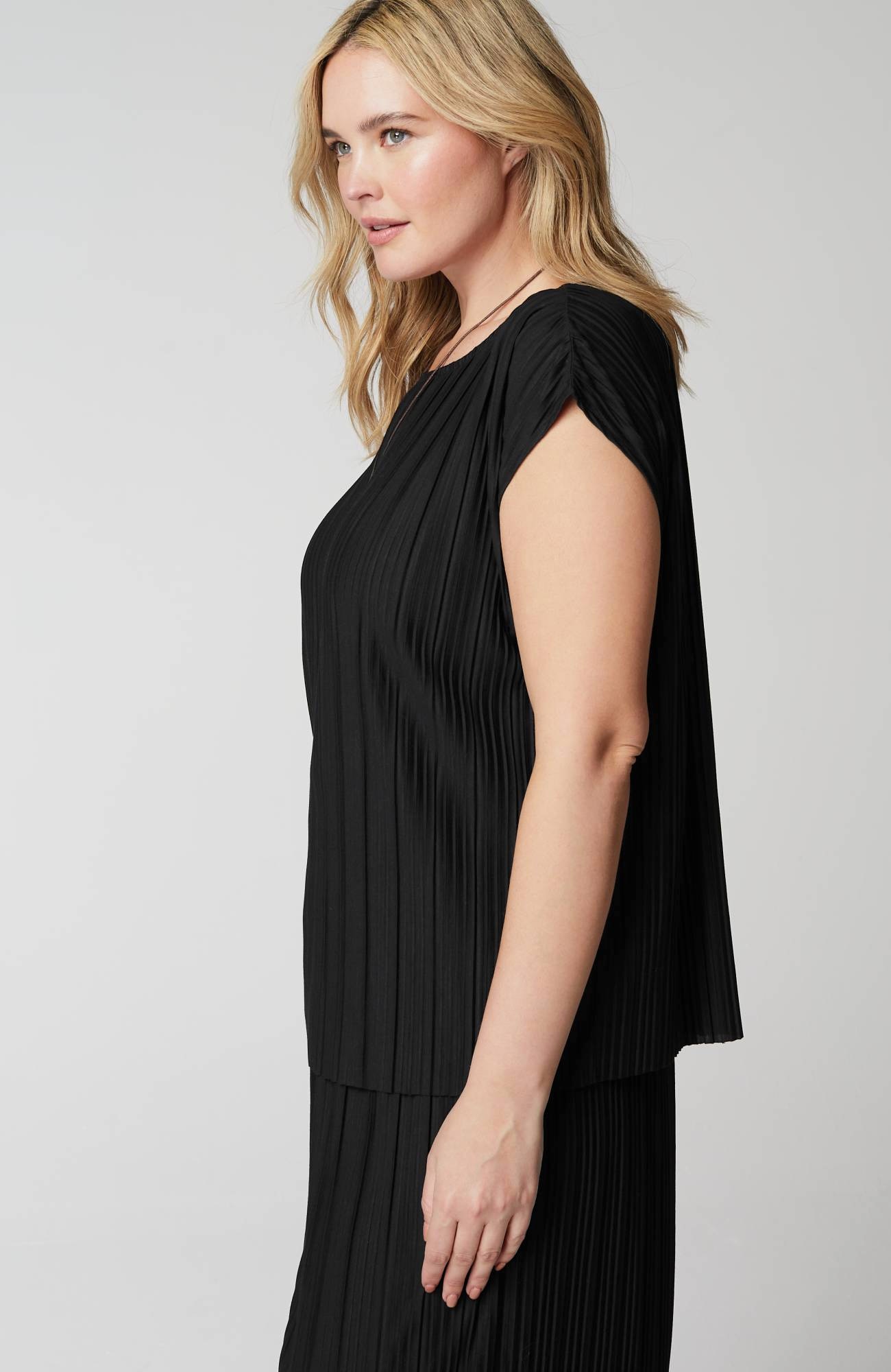 Pure Jill Pleated Dolman-Sleeve Top