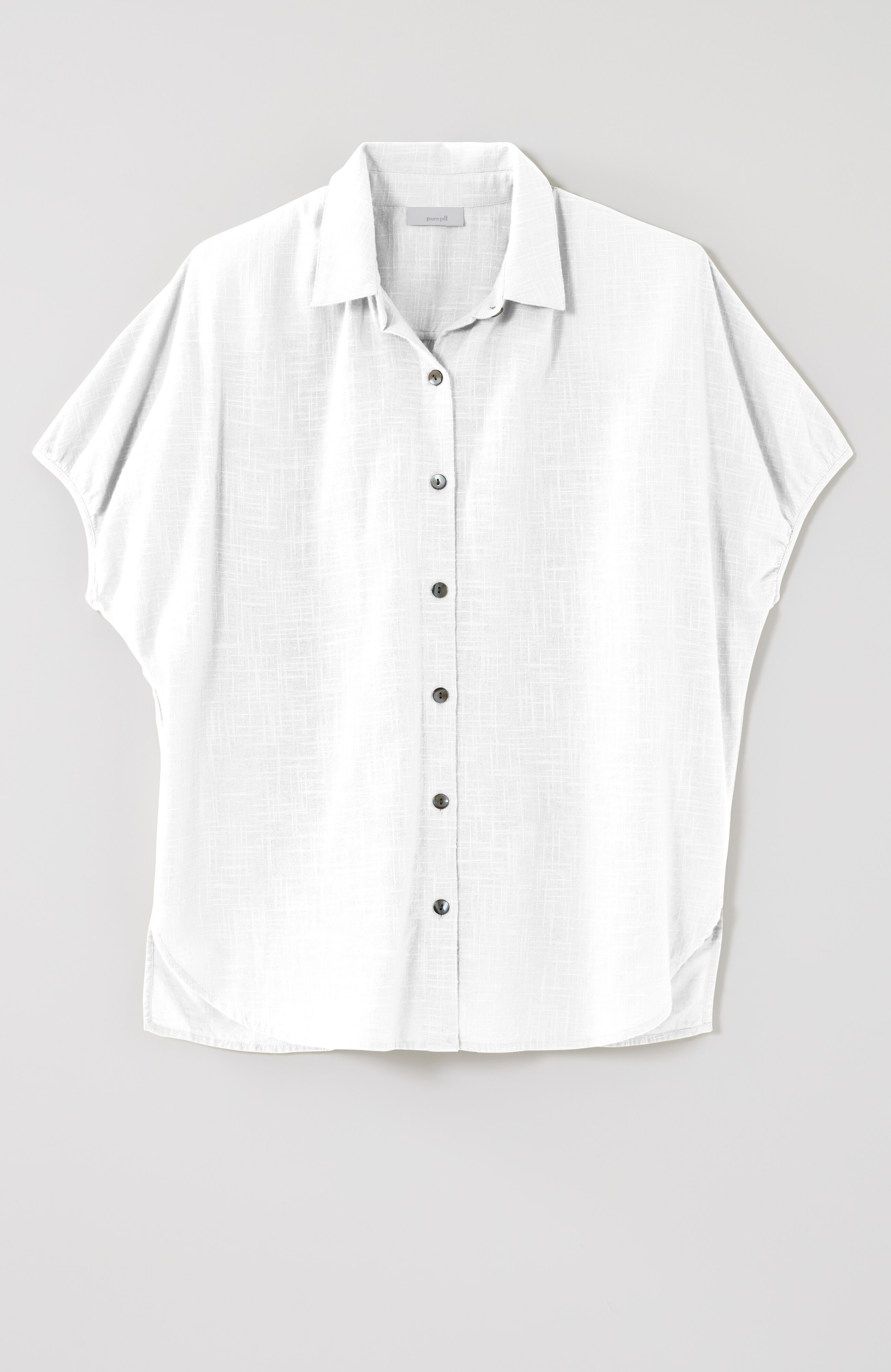 PURE JILL RELAXED BUTTON-FRONT TOP | JJill