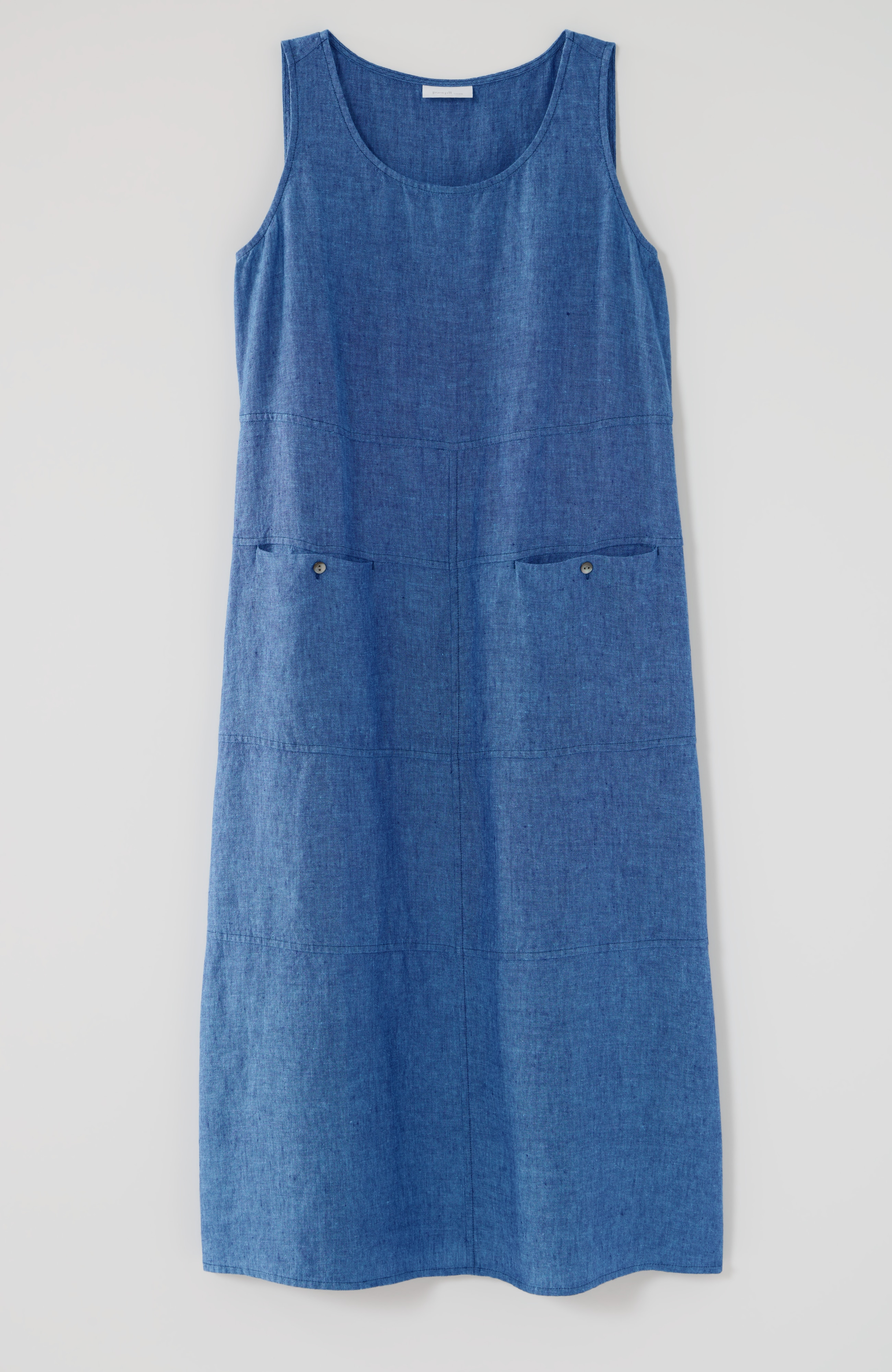 pure jill seamed linen dress