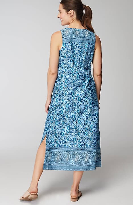 pure jill waist-seamed maxi dress