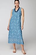 pure jill waist-seamed maxi dress